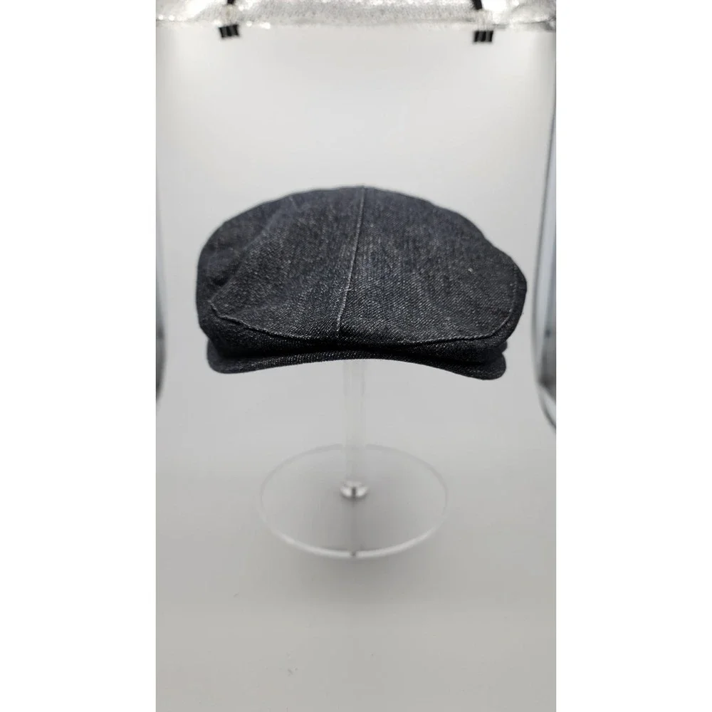 Jordan XL Hat Newsboy Gatsby Cap Dark Denim Jeans Bakerboy Country Flat Rare